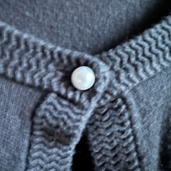 Meera lane pearl button closure black knit cardigan size 2X - Picture 2 of 4